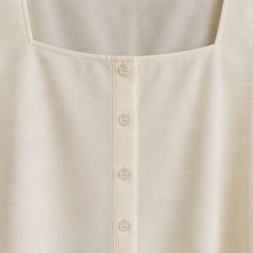 Cream Lace Trim Top - Picture 4 of 6